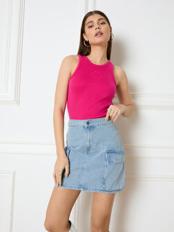 Rok denim smiley JISEL - Refined Department