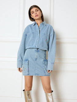 Rok denim smiley JISEL - Refined Department