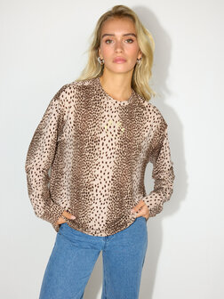 Longsleeve smiley Jody cheetah- Refined Department
