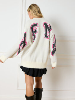 Trui/sweater backprint Neva offwhite - Refined Department