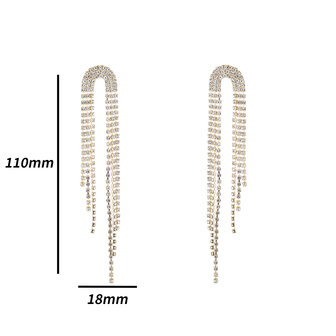 Oorbellen E4614-2 fine waterfall goud - Day&amp;Eve
