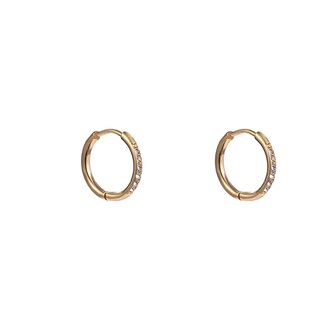 Oorbellen E4478-2 sparkle hoop goud - Day&amp;Eve