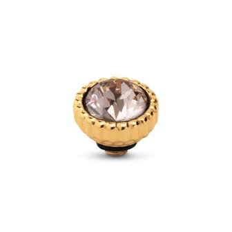 Steentje twisted  Bali Petite stone Silk F 7 mm goud TME1 - Melano
