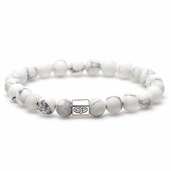 Armband Casablanca matt silver pentagon 8MM/20cm - Karma Him