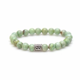 Armband Neon green logo tube 8MM/20cm - Karma Him