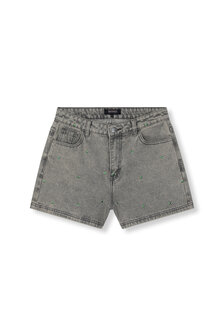Short Zaar denim met metallic groene studs - Refined Department