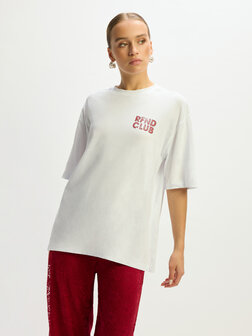 T-shirt Maggy rfnd club met backprint rood/groen - Refined Department