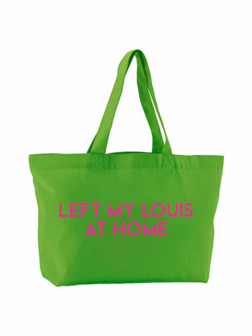 Canvas shopper Louis Neon Pink Reflection - Pinned By K
