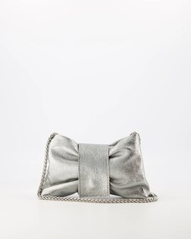 Tas met strik Bowi zilver