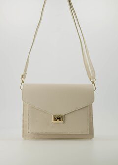 Tas Stacey beige leer - Teatro