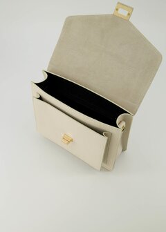 Tas Stacey beige leer - Teatro