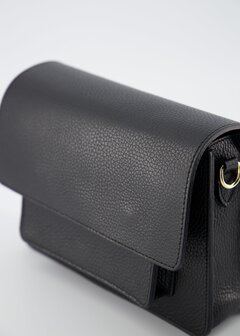 Tas Fenna zwart leer