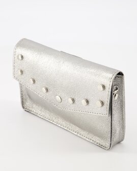 Tasje Laura metallic zilver