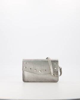 Tasje Laura metallic zilver