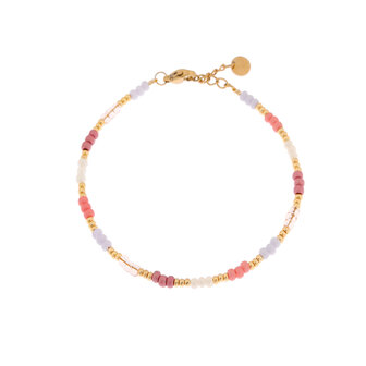 Armband K.SA.305.1 Sweet rainbow goud - Label Kiki