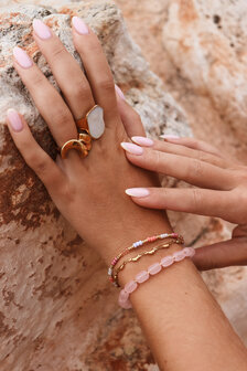 Armband K.SA.305.1 Sweet rainbow goud - Label Kiki