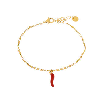 Armband K.SA.309.1 Spicy pepper goud - Label Kiki