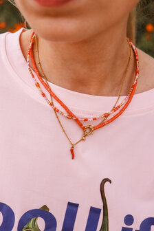 Ketting K.SK.190.1 Sangria goud - Label Kiki