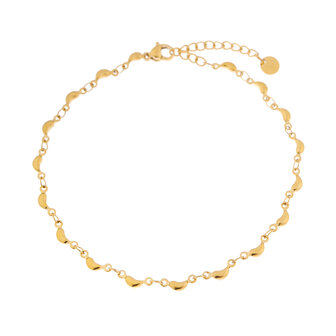 Enkelbandje K.E.47.1 Half moon goud - Label Kiki