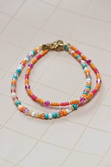 Enkelbandje LK300 Sun kissed goud - Label Kiki