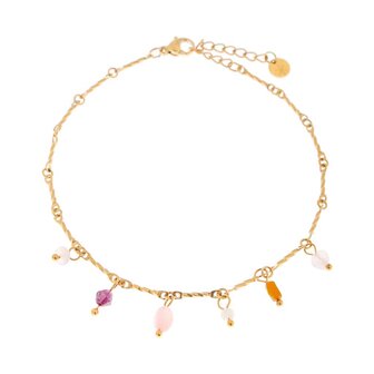 Enkelbandje LK301 Sunny island goud - Label Kiki