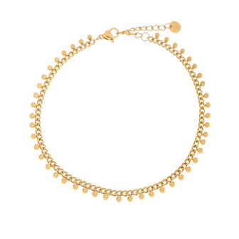 Enkelbandje LK302 Baby dots goud - Label Kiki