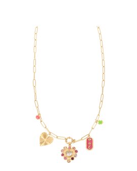 Ketting Bedels multi color - Rose &amp; Camellia