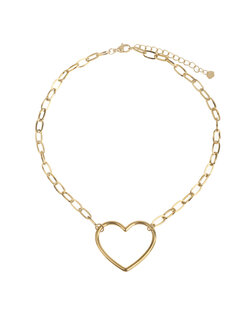 Ketting Chain heart goud - Rose &amp; Camellia