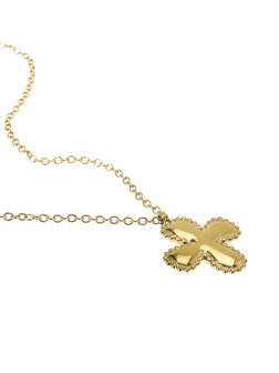Ketting Big cross lang goud - Rose &amp; Camellia