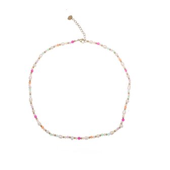 Ketting Pearls and color goud - Rose &amp; Camellia