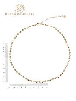 Ketting Beads goud - Rose &amp; Camellia