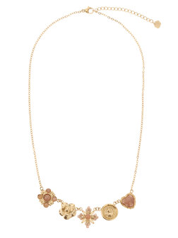 Ketting Bedels soft pink goud - Rose &amp; Camellia