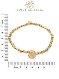 Armband Seashell goud - Rose &amp; Camellia
