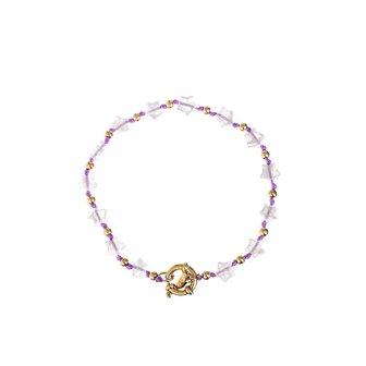 Armband Lila stars goud - Rose &amp; Camellia
