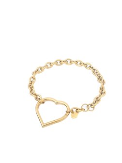 Armband Chain heart goud - Rose &amp; Camellia