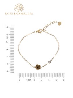 Armband Rose and diamond goud - Rose &amp; Camellia