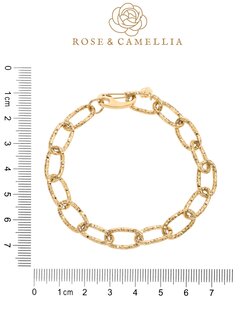 Armband Big chain goud - Rose &amp; Camellia