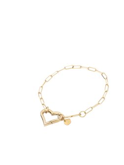 Armband Little chain heart goud - Rose &amp; Camellia