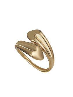 Ring galaxy hearts goud - Rose &amp; Camellia