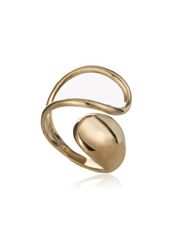 Ring swirl goud - Rose &amp; Camellia