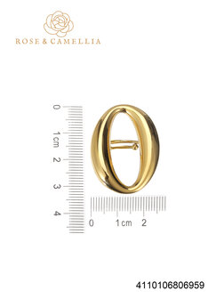 Ring open bean goud - Rose &amp; Camellia