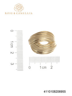 Ring Wave goud - Rose &amp; Camellia