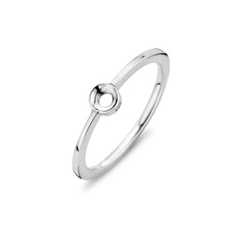 Twisted ring Petite zilver TR15 - Melano