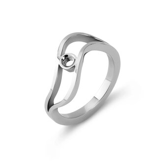 Twisted ring Tamara zilver TR47 - Melano