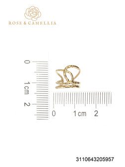 Ear cuff  swirl goud - Rose &amp; Camellia