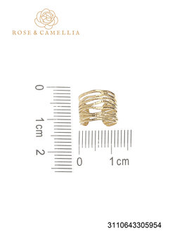 Ear cuff lines goud - Rose &amp; Camellia