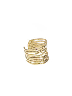 Ear cuff lines goud - Rose &amp; Camellia