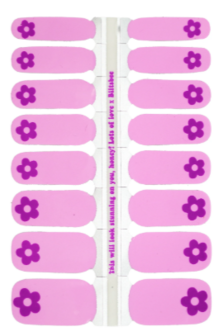 Nagel stickers Purple Blossoms - Blitsbee