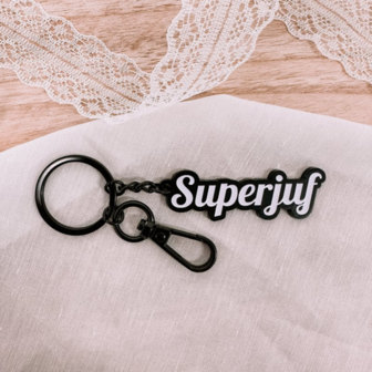 Sleutelhanger superjuf - Winkeltje van Anne
