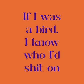 Tegeltje If I was a bird